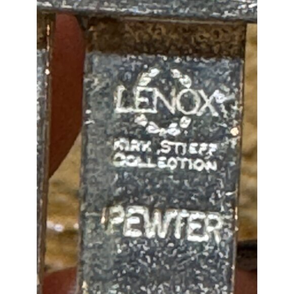 Vintage Lenox Pewter American Flyer Sled Ornament With Red Ribbon Kirk Stieff - Picture 4 of 5